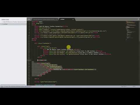 Add Remove Input Textbox Fields Dynamically Using Javascript Jquery 100 Working