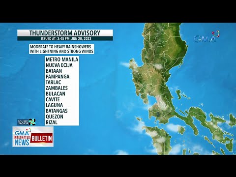 Weather Advisory (June 20, 2023) GMA Integrated News Bulletin
