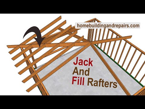 How To Calculate, Layout And Cut Jack Rafters For Hip Roof Framing Without Difficult Math Formulas