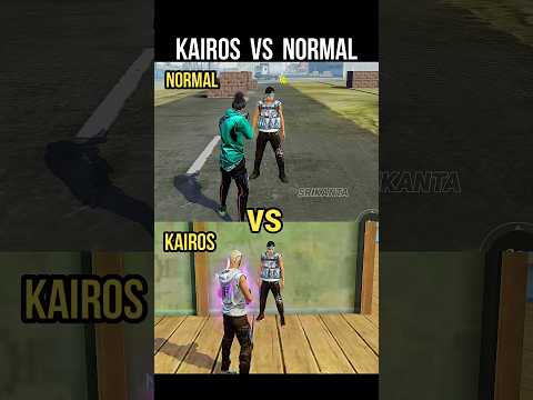 Kairos VS Normal 🔥 Kairos Character Ability Test - Free Fire New Character #srikantaff