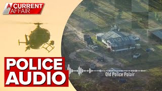 Police chopper audio reveals intense firefight at rural Queensland property | A Current Affair