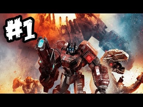 Transformers Fall of Cybertron - Gameplay Walkthrough - Part 1 - WAR BEGINS!! (Xbox 360/PS3/PC)