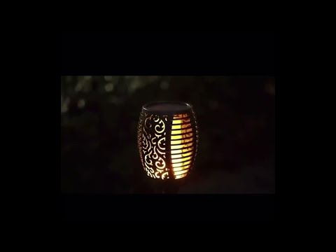 1-2-4-6-8-10Pcs Solar Flame Torch Lights Flickering Light Waterproof