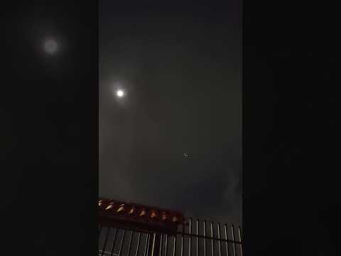 Night flight and the Moon light Barva de Heredia Costa Rica Dec 02 2025 7 pm