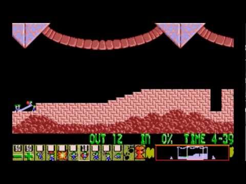 Lemmings [PC] - Level 7: Builders will help you here