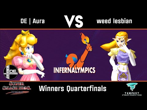 DE | Aura (Peach) VS weed lesbian (Zelda) - Winners Quarterfinals - Domino Effect: Infernalympics