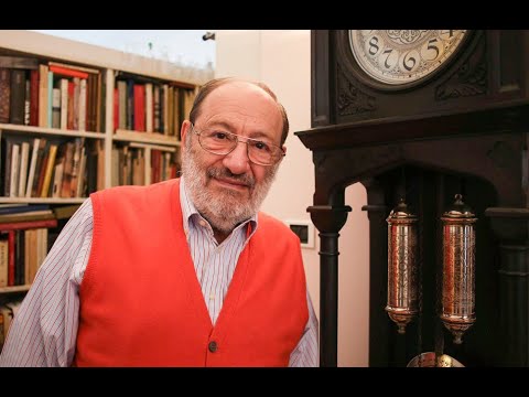 Umberto Eco, an interview with the writer and philosopher, at his home, in Milano, Italy.