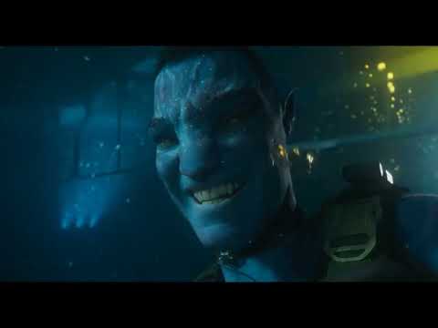 Avatar: The Way of Water (2022) - Jake strangles Quaritch unconscious