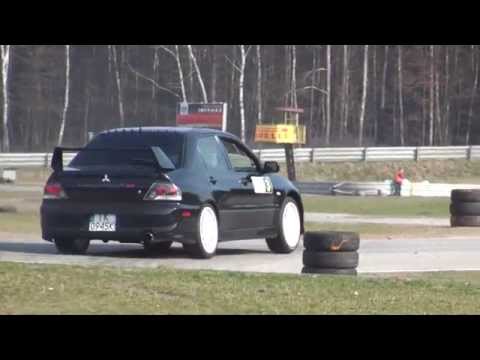 Różak Tomasz - Mitsubishi Lancer EVO IX - SuperOES 3 Runda Tor Kielce 22-03-2014