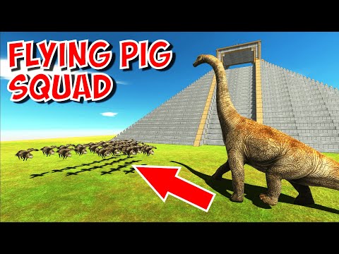 FLYING PIG Squad vs EVERY Strong UNIT | Animal Revolt Battle Simulator