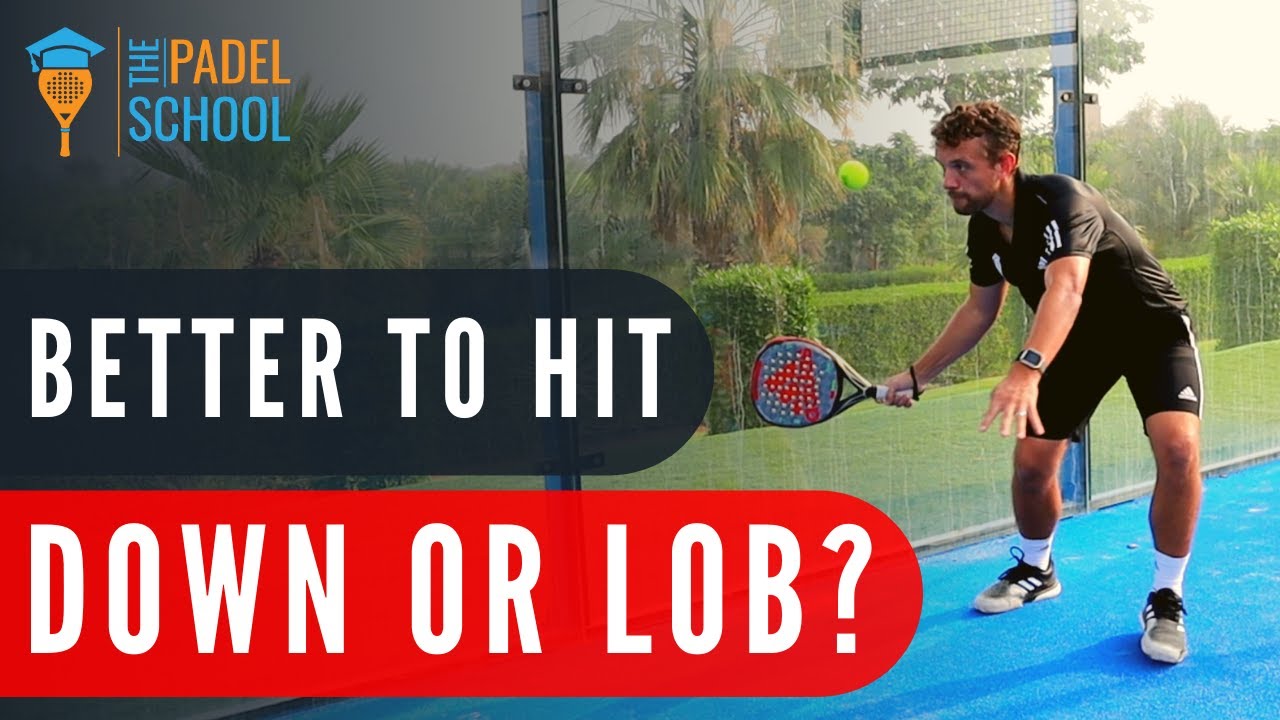 Lob or drive: choosing your shot from the back