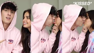 Addison Rae and Bryce hall confirms they are together and kiss & flirts | FULL VIDEO!