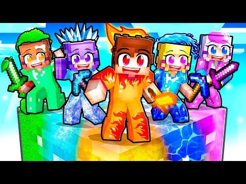 STUCK on One ELEMENTAL Block With MY CRAZY FAN GIRLS...