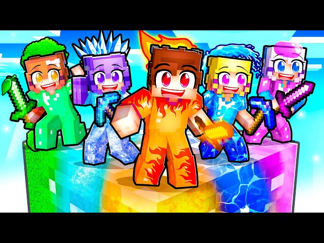 STUCK on One ELEMENTAL Block With MY CRAZY FAN GIRLS...