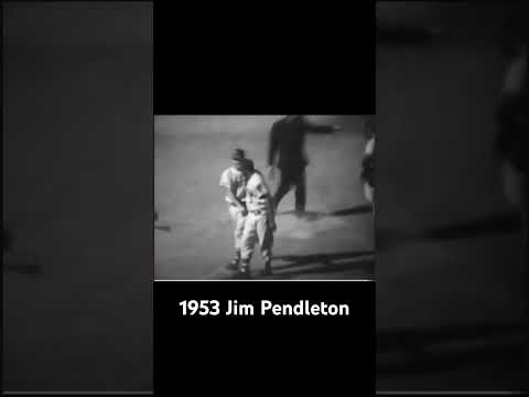 Clip from the last game of the 1953 Milwaukee Braves season. Jim Pendleton.