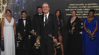 Emmys 2021: John Oliver -- Full Backstage Interview