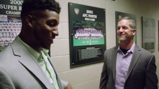John Harbaugh Challenges Marlon Humphrey To Lock Him Up | Baltimore Ravens