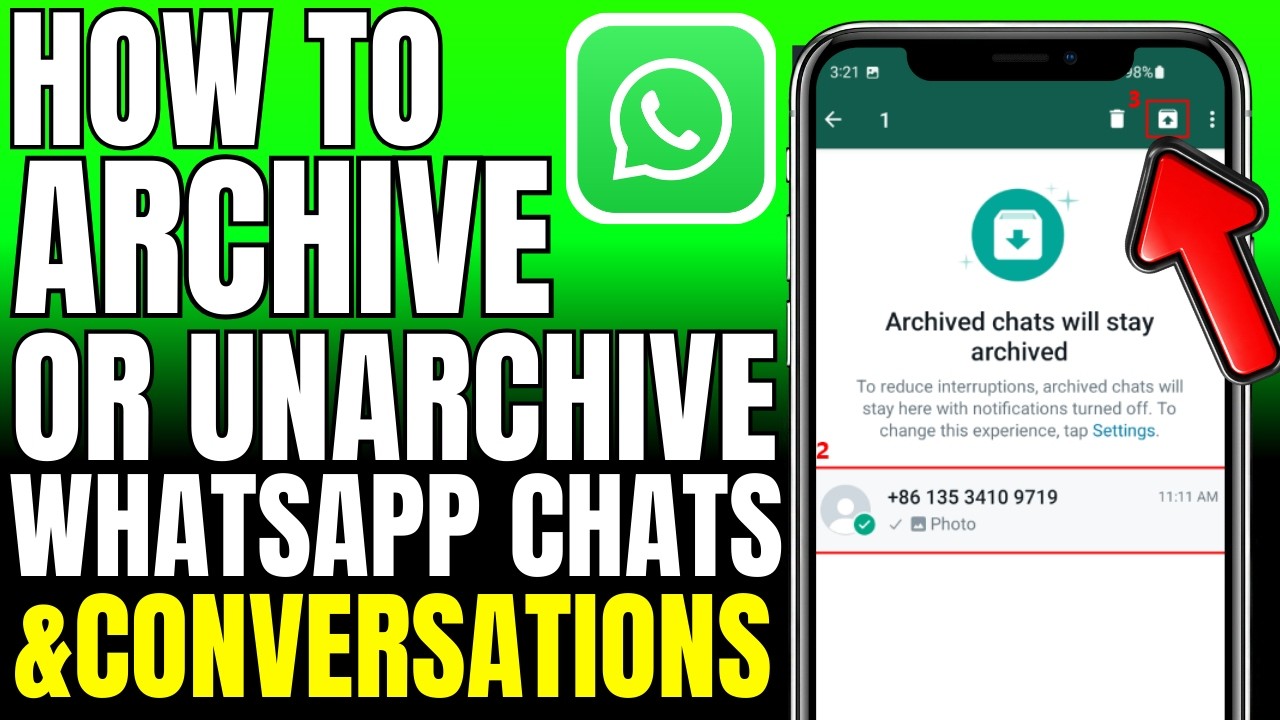 How To Archive Or Unarchive All Whatsapp Chats Or Conversations (2026)