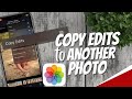 How to copy and paste iPhone photo edits