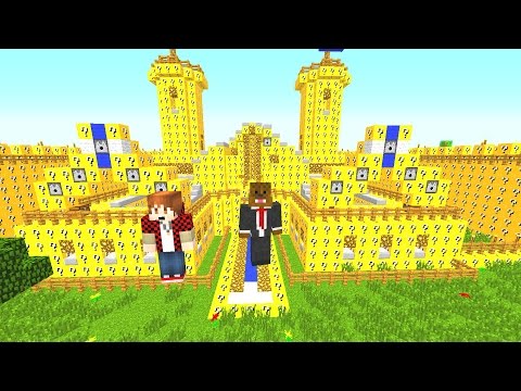 Lucky Block Red VS Blue Mod (Castle Challenge) Minecraft Modded Minigame | JeromeASF