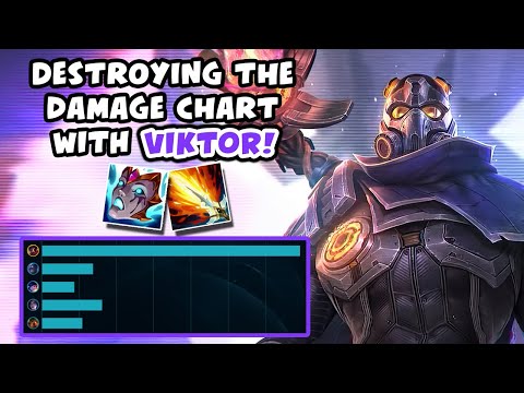 DESTROYING THE DAMAGE CHART WITH VIKTOR! - VICKSY | League of Legends