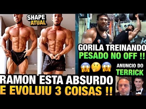 RAMON MOSTRA SHAPE ABSURDO E EVOLUIU 3 COISAS - GORILA FOCADO NO OFF - GRANDE ANUNCIO DO TERRICK