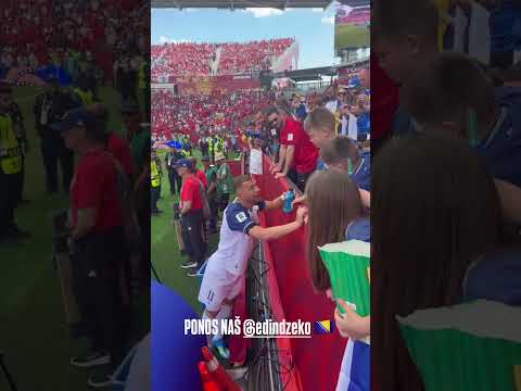 DZEKO POZDRAVLJA SVOJU DJECU!!! 😱🇧🇦🏆♥️