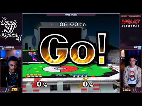 Smash'N'Splash 4 PHASE 2 POOLS - Balance | KJH (Fox) vs Arby (Marth)