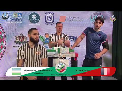 Abduyokubov Shokhrukh vs Lovei Ethan | Up to 75 kg | XLVI WORLD ARMWRESTLING CHAMPIONSHIP | 2025
