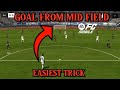 HOW TO SCORE GOALS FROM MID FIELD IN FC MOBILE 🔥🔥| EASIEST TRICK TO SCORE MID FIELD GOALS|#foryou
