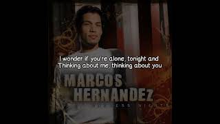 Marcos Hernandez - Will Never Know (Lyrics Video)