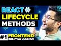React Lifecycle Methods Using Class Functional Components Frontend Interview Experience EP 01