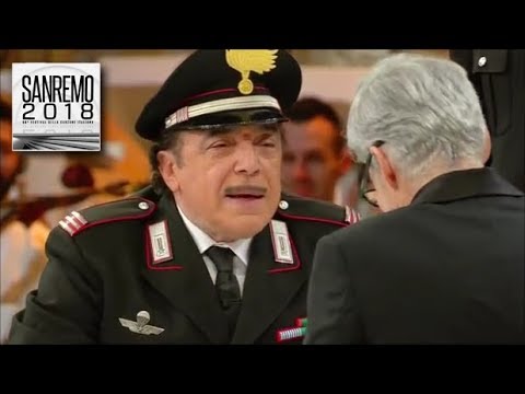 Sanremo 2018 - Nino Frassica, Memo Remigi e Claudio Baglioni in uno sketch esilarante