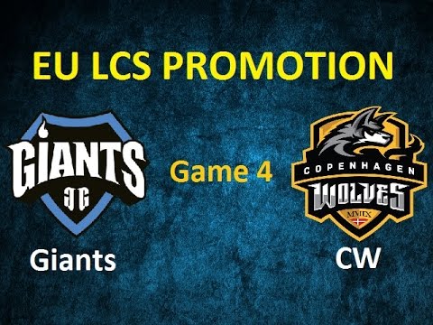 GIA vs CW G4 | Highlights EU LCS Promotion Tournament S6 | Giants vs Copenhagen Wolves G4