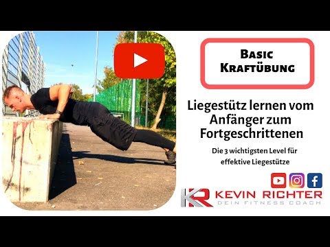 Liegestütz lernen vom Anfänger zum Fortgeschrittenen