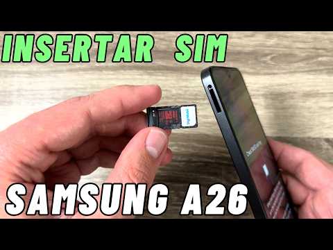 Cómo Insertar Tarjeta SIM y Memoria SD en Samsung Galaxy A26 5G