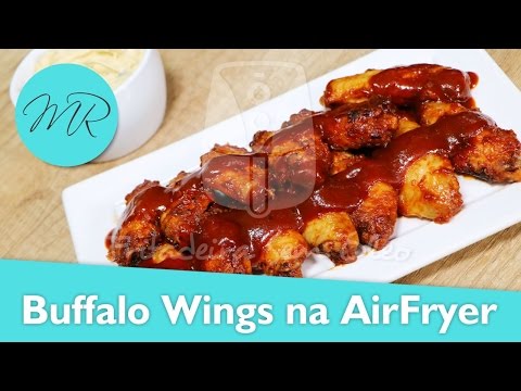 Asinhas de frango na fritadeira sem óleo