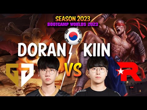 GEN Doran vs KT Kiin - Doran GNAR vs Kiin LEE SIN Top - Patch 13.19 KR Ranked