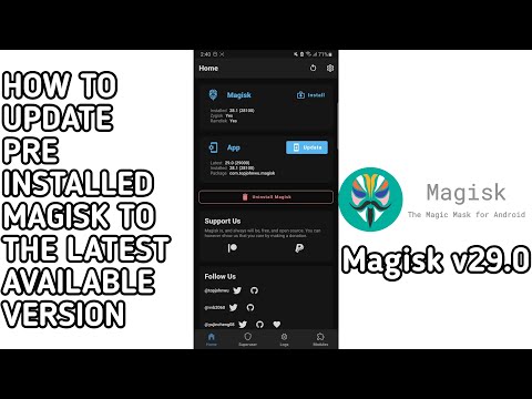 HOW TO UPDATE PRE INSTALLED MAGISK TO THE LATEST AVAILABLE VERSION