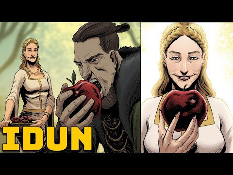 Iduna und die Äpfel der Unsterblichkeit - Nordische Mythologie-Geschichte und Mythologie Illustriert