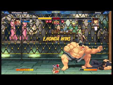 Super Street Fighter II Turbo: SGEsports Jack vs Jimmy - Winners Semis - SF25th Asia Qualifier
