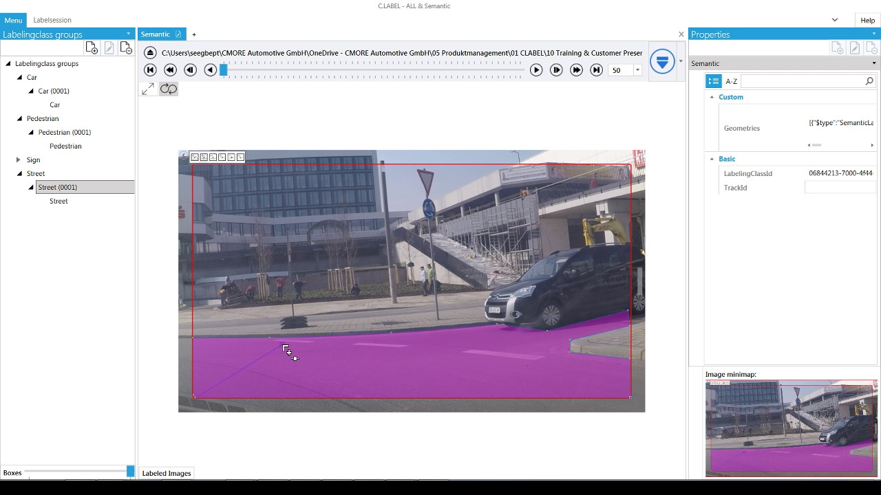 C.LABEL - Semantic Labeling Video
