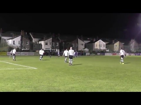 Spencer Harris scores 2nd goal for Buxton F C  2 v 1 Marine 78