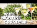 3 Easy MARTINI Cocktails | Cocktail Recipes