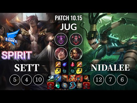 AF Spirit Sett vs Nidalee Jungle - KR Patch 10.15