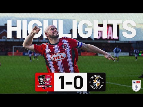 HIGHLIGHTS: Exeter City 1 Luton Town 0 (1/1/26) EFL Sky Bet League One