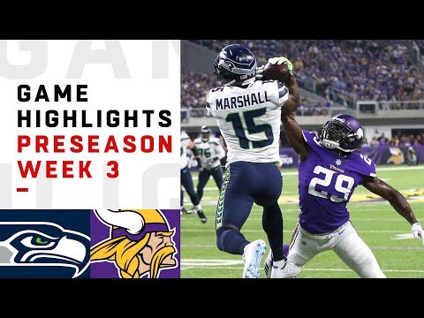 Seahawks vs. Vikings Highlights | NFL 2018 Preseason Week 3