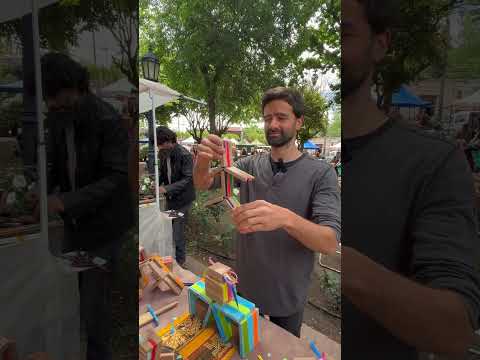 AME este puesto!!l Juego simple y creativo. feria artesanal Villa de Las Rosas,Traslasierra Córdoba