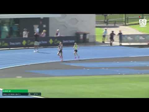 U12 Girls 800m Heat 3: 2022 Commonwealth Bank State Combined Events Championships - Sunday