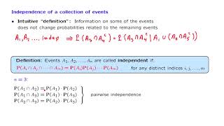 L03.7 Independence of a Collection of Events